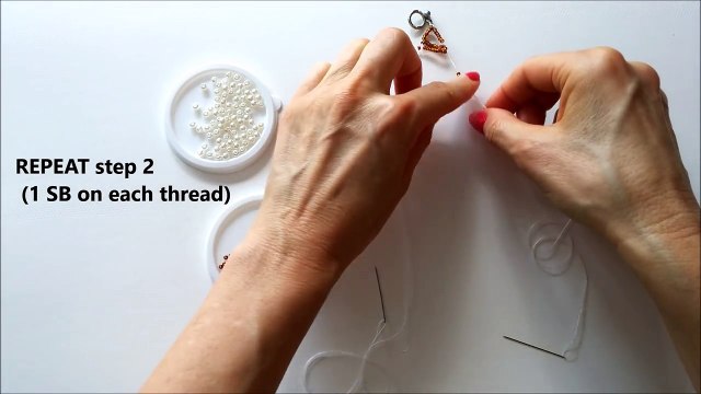 Beaded Bracelet for Beginners. Seed beads and pearl beads bracelet