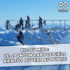 Pic du Midi: Assemblage du «Ponton dans le ciel» à 2.877 m d'altitude