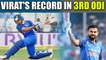 India vs South Africa 3rd ODI: Virat Kohli hits 160 off 159 balls, his records in match | Oneindia