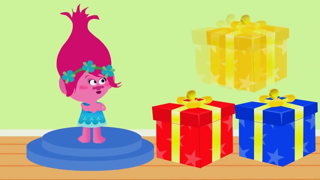 Learn Colors with Ice Cream & Trolls Poppy Video for Kids Finger Family Nursery Rhymes