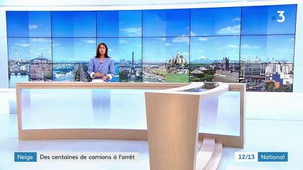 Neige : des centaines de camions à l'arrêt