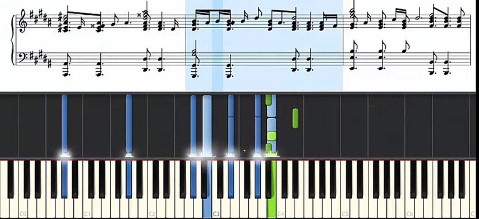 temptation of wife - can't forgive piano synthesia (sheet)
