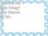DURAGADGET Etui noir 7 POUCES  clavier AZERTY français intégré pour Google Nexus 7 Asus