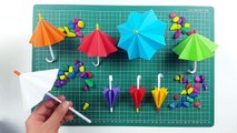 How to make a paper umbrella that open and closes(New version)