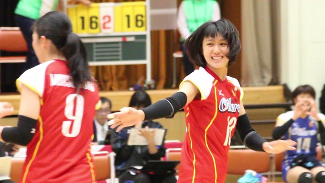 吉里遥選手(Haruka Yoshizato)大野石油広島オイラーズ【女子ﾊﾞﾚｰﾎﾞｰﾙVﾁｬﾚﾝｼﾞﾘｰｸﾞⅠ2016-2017】2017.11.19美濃加茂市中央体育館プラザちゅうたい
