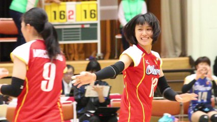 吉里遥選手(Haruka Yoshizato)大野石油広島オイラーズ【女子ﾊﾞﾚｰﾎﾞｰﾙVﾁｬﾚﾝｼﾞﾘｰｸﾞⅠ2016-2017】2017.11.19美濃加茂市中央体育館プラザちゅうたい