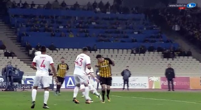Lazaros Christodoulopoulos Goal HD - AEK Athens FC	1-0	Olympiakos Piraeus 07.02.2018