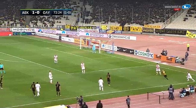 Araujo Goal HD - AEK Athens FC	2-0	Olympiakos Piraeus 07.02.2018