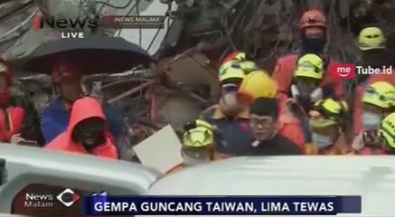 Gempa 6,4 SR Guncang Taiwan, 5 Tewas dan Puluhan Korban Belum Ditemukan