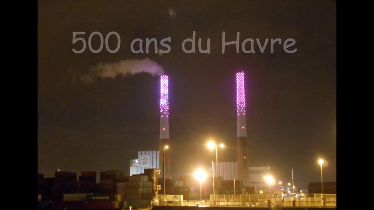 500 ans du Havre - les illuminations EDF
