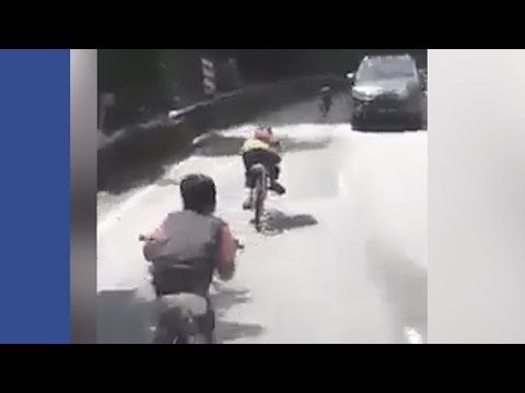 Aksi 'Bunuh Diri' Geng Basikal Lajak