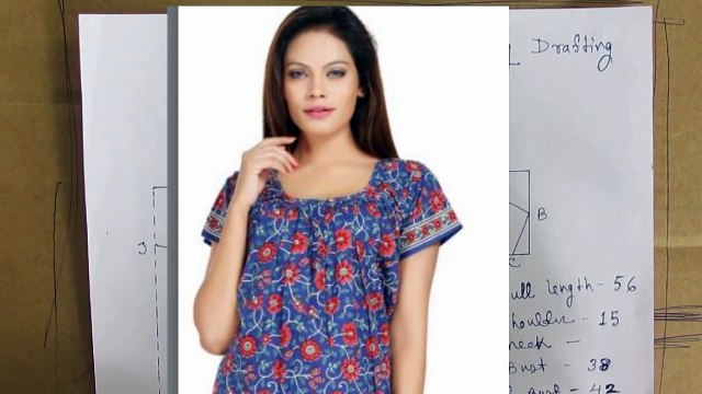 How to Cutting Round Pleats Nighty Drafting and Pattern /Discussion part 1 of 4