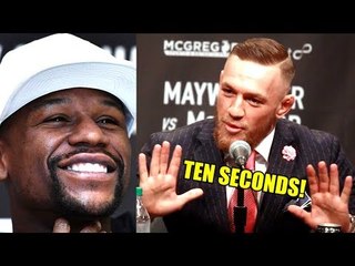 I'll KO Floyd in 10 secs it'll be the 3RD fastest KO of my career-Conor McGregor,Bisping,JDS