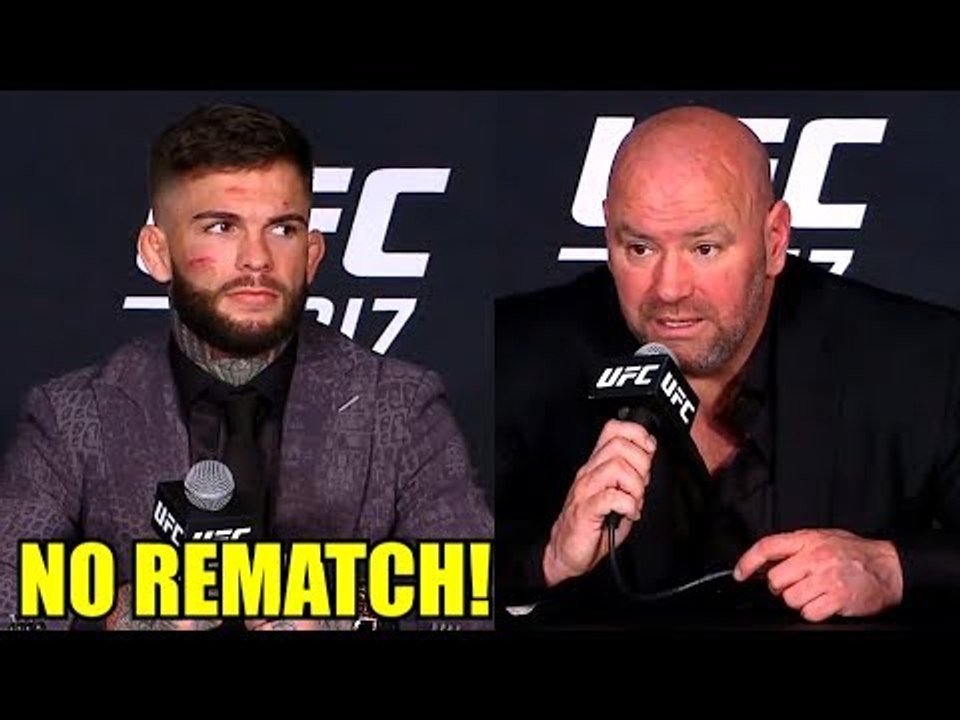 Cody Garbrandt doesn't deserve a rematch he just got finished in 2nd round,Dana White on DJ