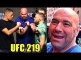 Conor McGregor to defend his title against Nate Diaz at UFC 219?,Dana denies trilogy rumors