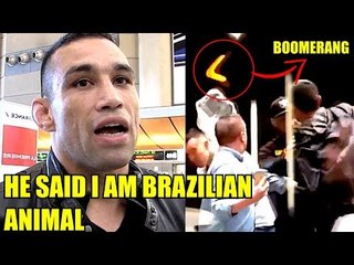 Fabricio Werdum Hits Covington in the face with a Boomerang,Bellator used Conor McGregor to promote