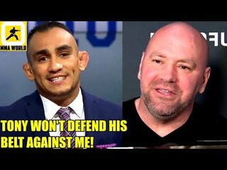 Why is Ferguson telling Conor McGregor to defend he himself won't defend his belt,Dana on CM Punk