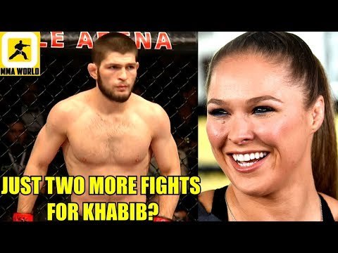 Khabib could retire soon after beating Conor McGregor and Tony,Ronda Rousey Now a WWE Pro-WRESTLER