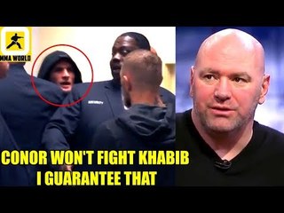 I guarantee Conor McGregor won't come back and fíght Khabib I don't blame him,Hall's coach on Dana