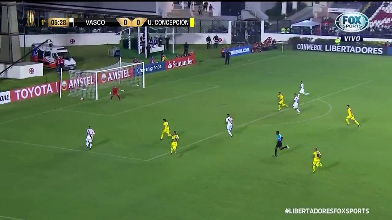 Paulinho Gol - Vasco 1x0 Universidad Concepción Copa Libertadores 2018