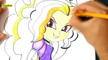 My little pony - como pintar Adagio Dazzle - Equestria Girls Rainbow Rocks - drawing Adagio Dazzle.