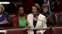 Watch Reaction After Nancy Pelosi Finishes Longest Continuous Speech In House History