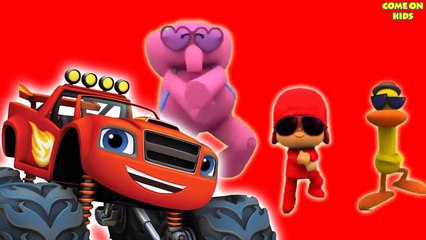 Bathing Colors Fun | Blaze, Robocar Poli, Super Wings | Colors for Children to Learn with Vehicles
