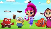 Wrong mouths Finding Nemo, Inside Out, Minions, Shimmer and Shine Nursery Rhymes for kids