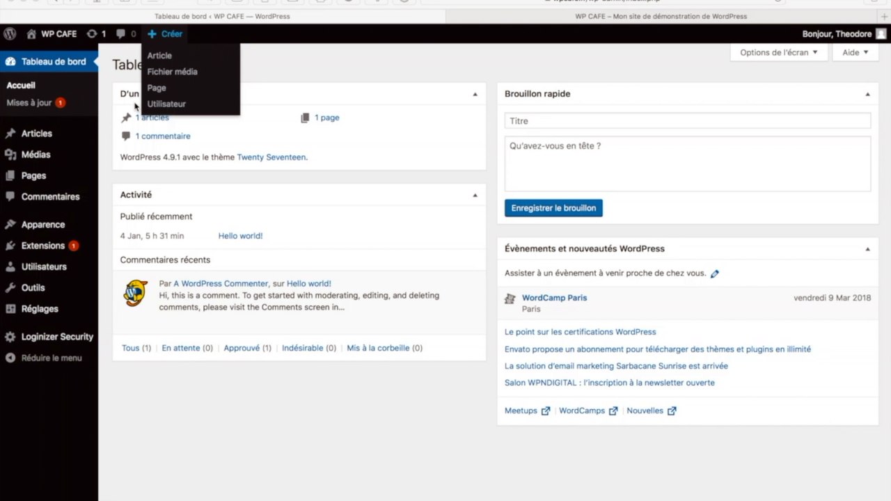05 Wordpress réglage de son site