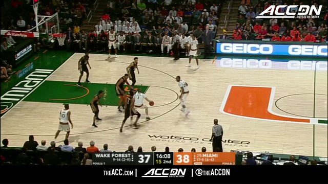 Wake Forest vs. Miami Basketball Highlights (2017-18)