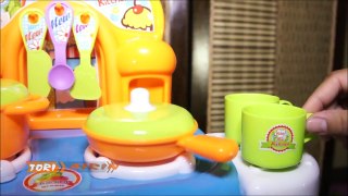 Toy Kitchen Set Kids - Unboxing Review Pretend Cooking Mainan Anak Perempuan Masak - Tori Airin