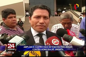 Amplían por cuatro días detención preliminar para asesino de Jimenita