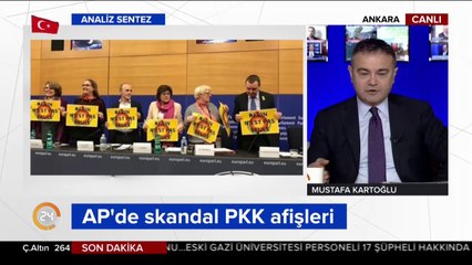AP'de PKK afişi astılar