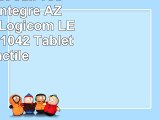 Etui aspect cuir rose  clavier intégré AZERTY pour Logicom LEMENT TAB 1042 Tablette