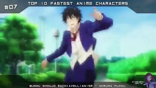 Top 10 FASTEST ANIME CHARACTERS OF ALL TIME [HD]