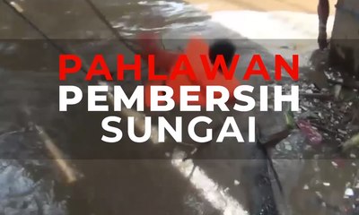 Pahlawan Pembersih Sungai: Khairuddin dan Tim Berjuang Bersihkan Sampah di Sungai
