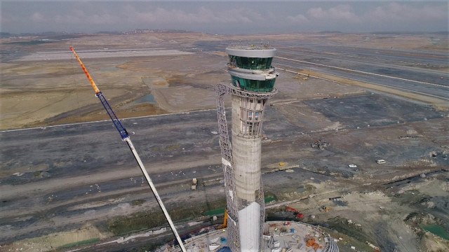 3'üncü Havalimanı İnşaatı Havadan Görüntülendi