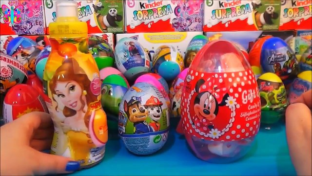 8 huevos con juguetes la pelicula de Disney de dibujos animados la Bella y la Bestia en español 2017