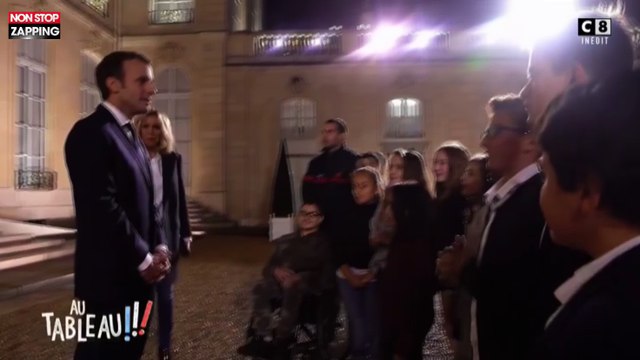 Au Tableau : Les enfants reçus par Brigitte et Emmanuel Macron à l'Elysée (vidéo)