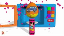 Learn Colors With Surprise Eggs Crayons Sorting Microwave Disney - Learning Colors For Kids