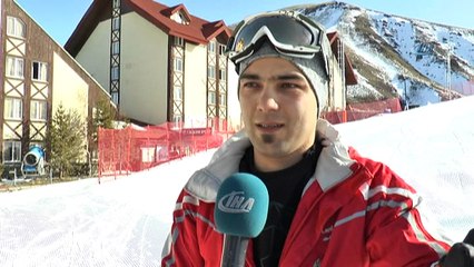 Palandöken’de kayak keyfi