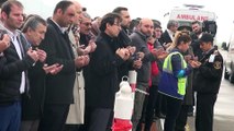 Şehit Piyade Astsubay Kıdemli Çavuş Ömer Bilal Akpınar'ın cenazesi, askeri uçakla getirildi - ZONGULDAK