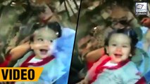 Excited Taimur Smiles At Media Photographers | Yash Roohi Birthday Bash
