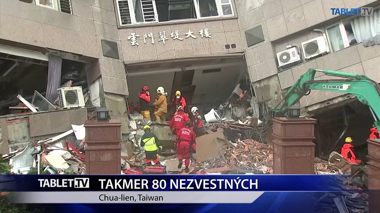 Nezvestných sa záchranárom po zemetrasení nedarí nájsť, budova sa nakláňa a hrozí jej zrútenie