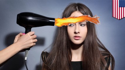 アマゾンで購入のヘアドライヤー　火炎放射器と化す　米 - トモニュース