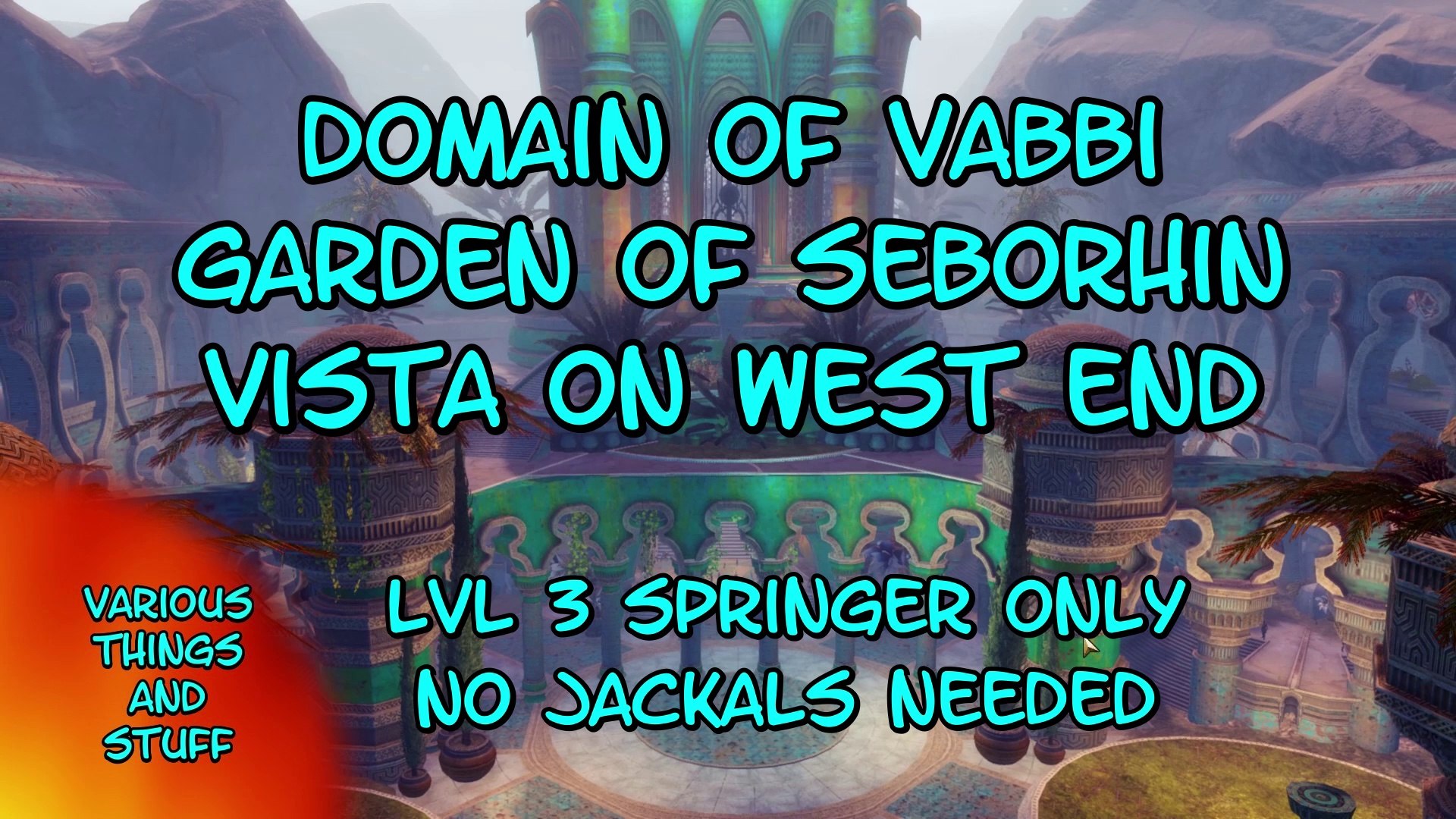 Guild Wars 2 Domain of Vabbi Garden of Seborhin Vista on the West End..lvl  3 Springer only...NO JACKALS. - video Dailymotion