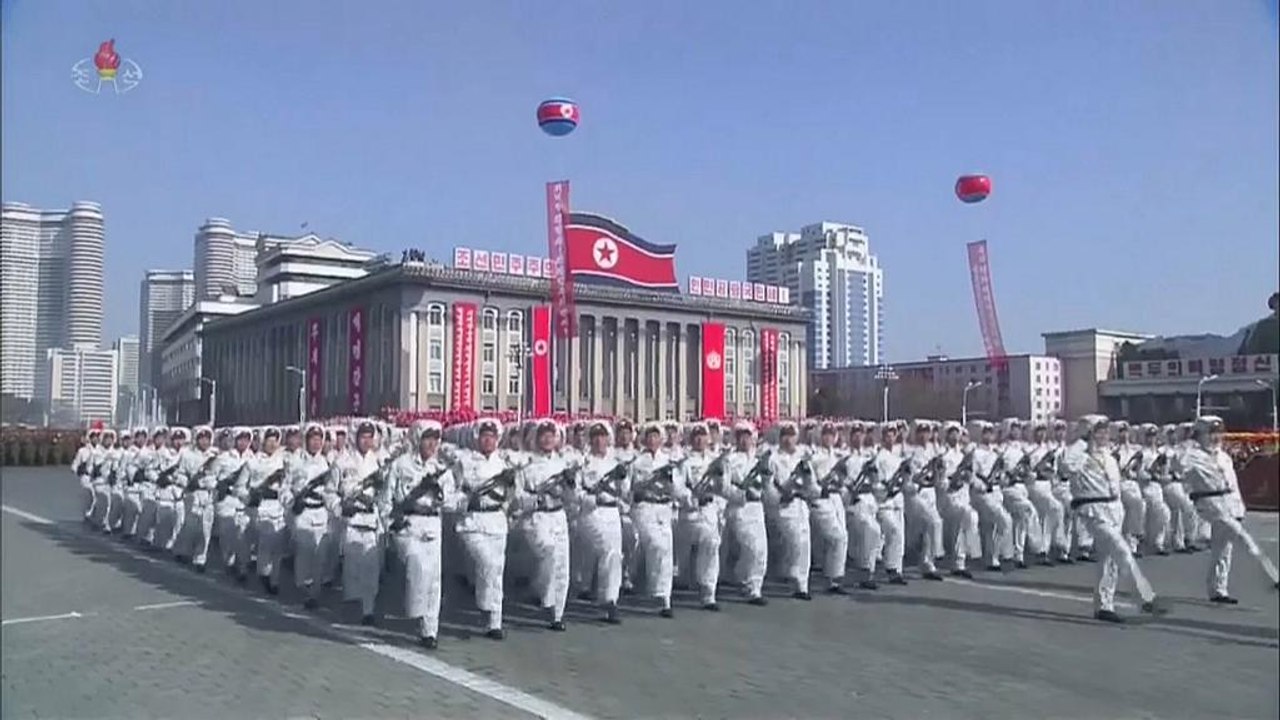 Militärparade in Pjöngjang