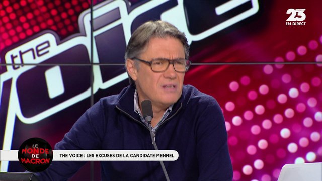 Le monde de Macron: La candidate Mennel de The Voice exprime ses excuses - 08/02