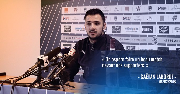 Gaëtan Laborde face à la presse avant Bordeaux - Amiens