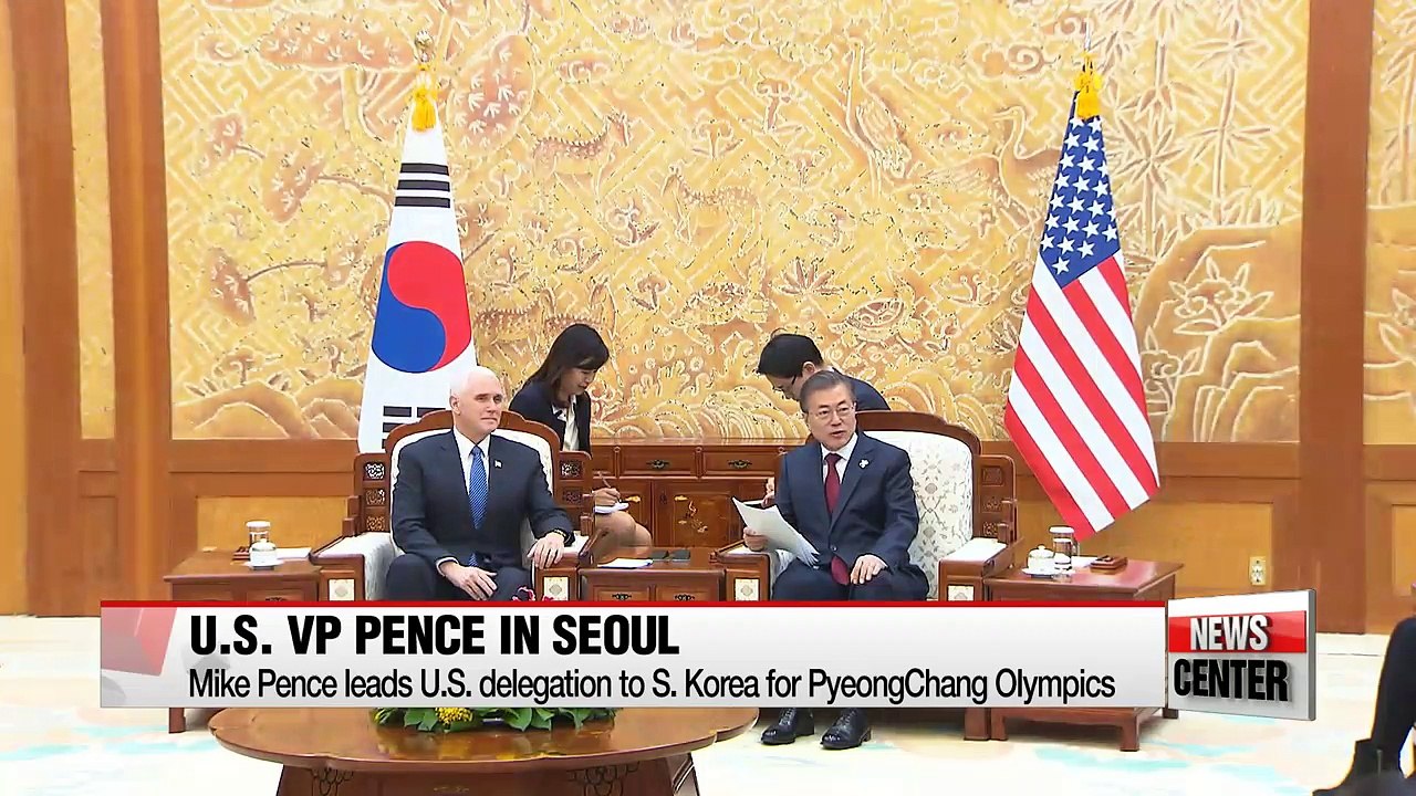 South Korea's First Couple Hosting U.S. Vice Pr...